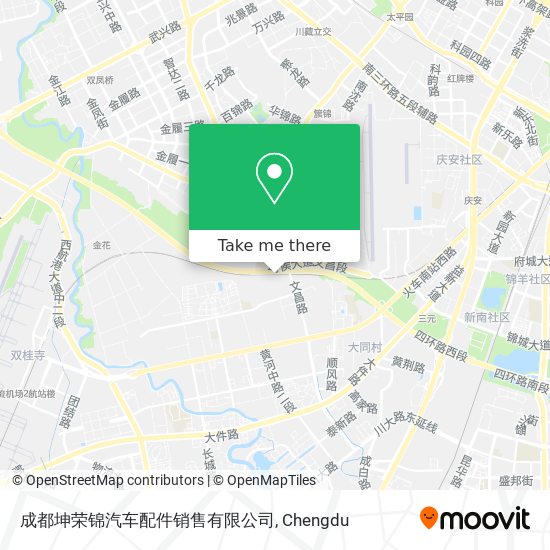 成都坤荣锦汽车配件销售有限公司 map