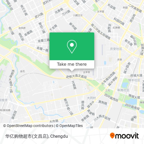 华亿购物超市(文昌店) map