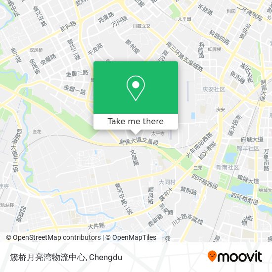 簇桥月亮湾物流中心 map
