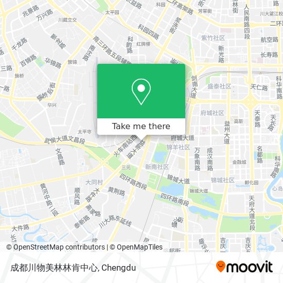 成都川物美林林肯中心 map