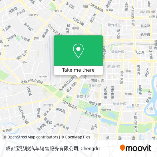 成都宝弘骏汽车销售服务有限公司 map