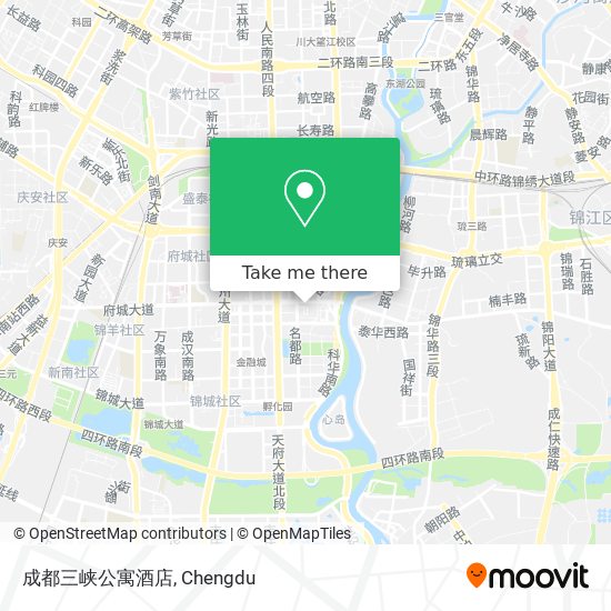 成都三峡公寓酒店 map
