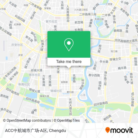 ACC中航城市广场-A区 map