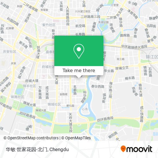 华敏·世家花园-北门 map