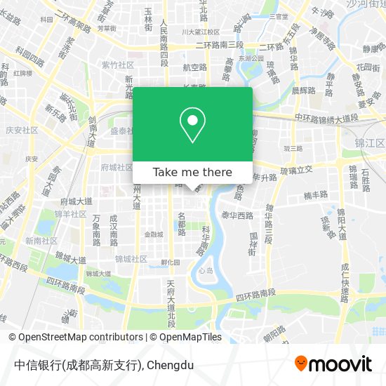 中信银行(成都高新支行) map