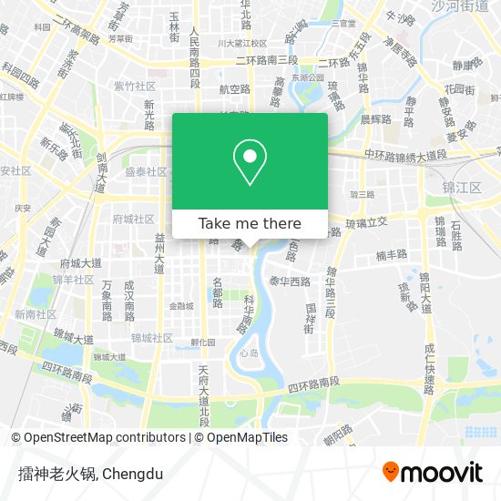 擂神老火锅 map
