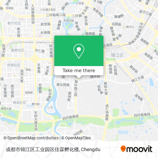 成都市锦江区工业园区佳霖孵化楼 map