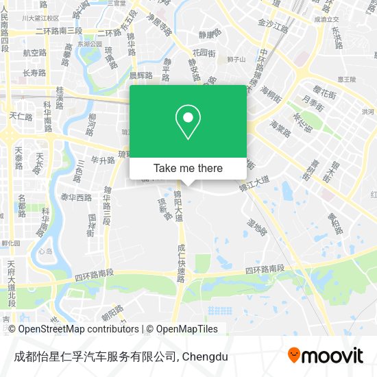 成都怡星仁孚汽车服务有限公司 map