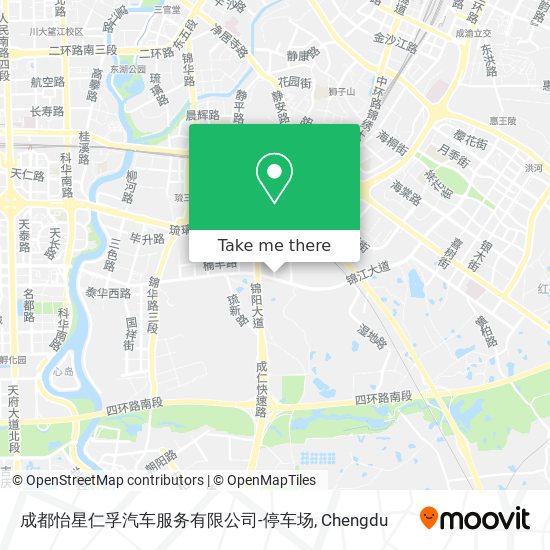成都怡星仁孚汽车服务有限公司-停车场 map