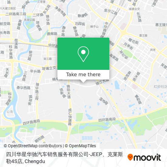 四川华星华驰汽车销售服务有限公司-JEEP、克莱斯勒4S店 map