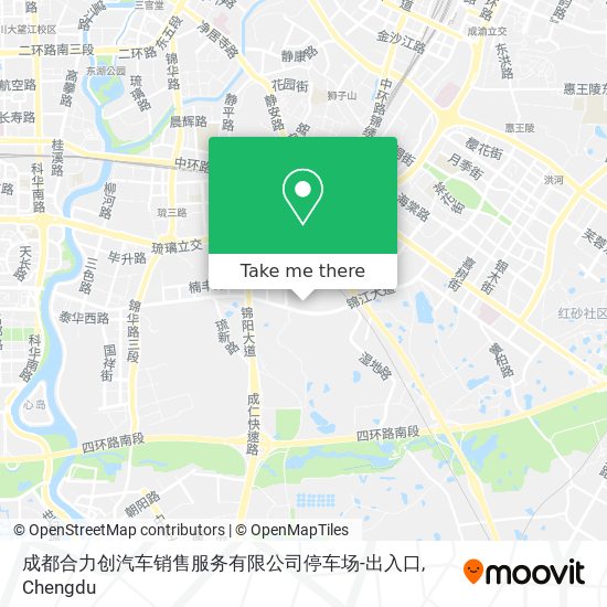成都合力创汽车销售服务有限公司停车场-出入口 map