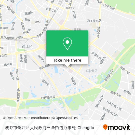 成都市锦江区人民政府三圣街道办事处 map