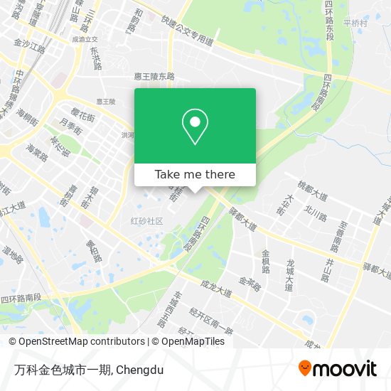 万科金色城市一期 map