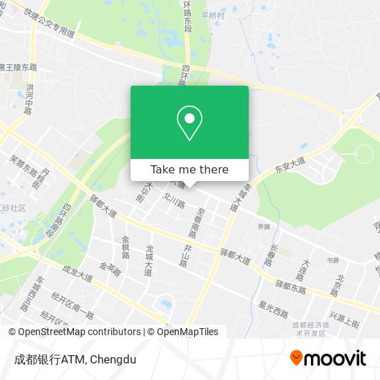 成都银行ATM map