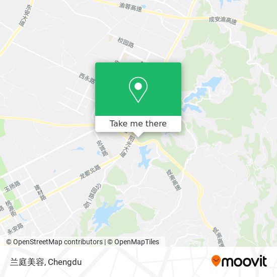 兰庭美容 map