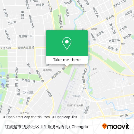 红旗超市(龙桥社区卫生服务站西北) map