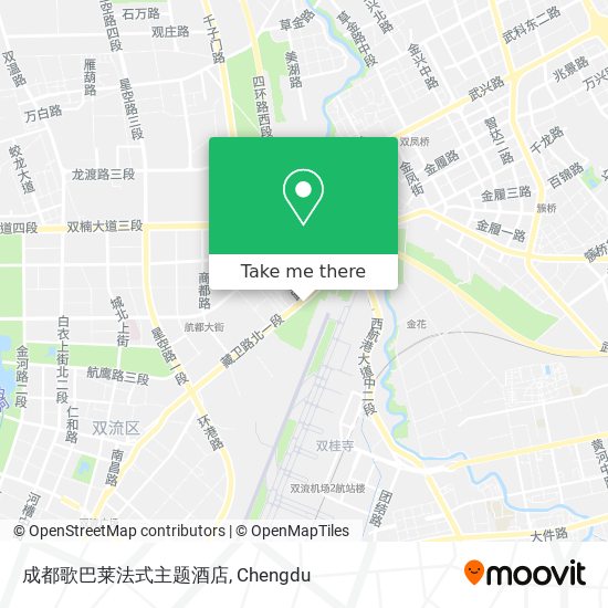 成都歌巴莱法式主题酒店 map