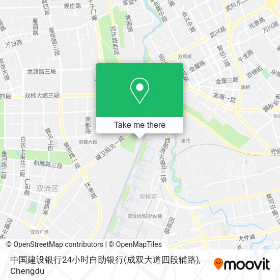 中国建设银行24小时自助银行(成双大道四段辅路) map