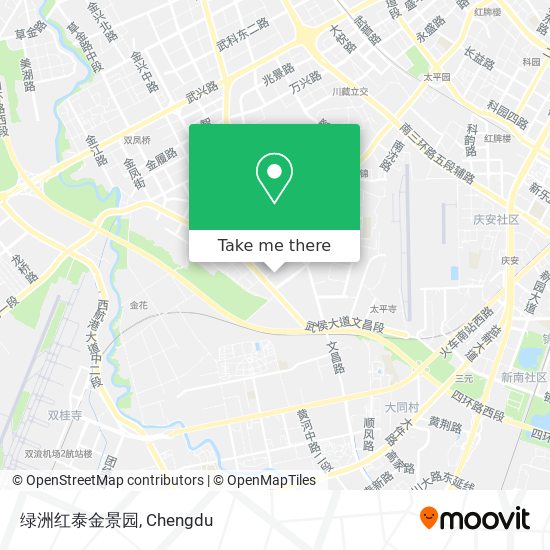 绿洲红泰金景园 map