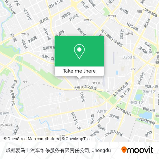 成都爱马士汽车维修服务有限责任公司 map