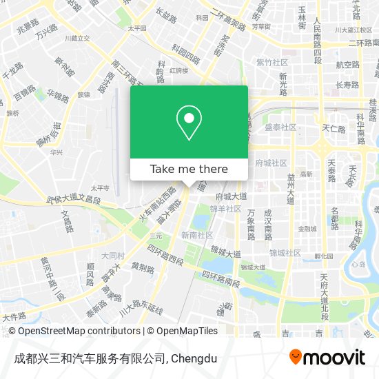 成都兴三和汽车服务有限公司 map