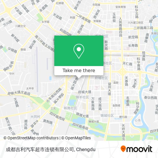 成都吉利汽车超市连锁有限公司 map