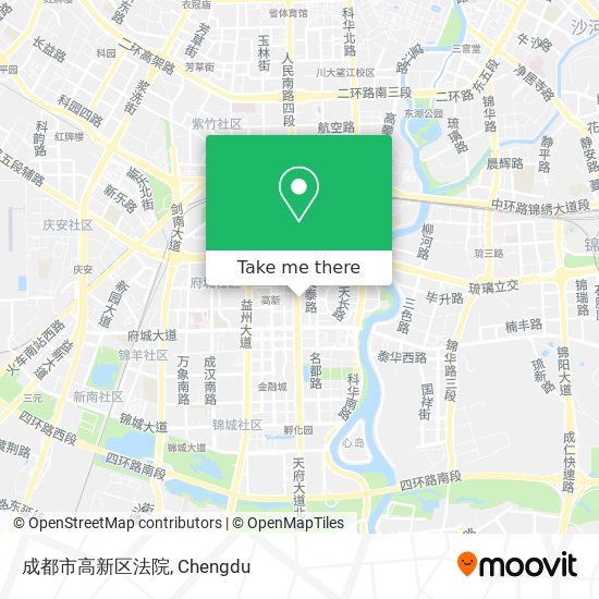 成都市高新区法院 map