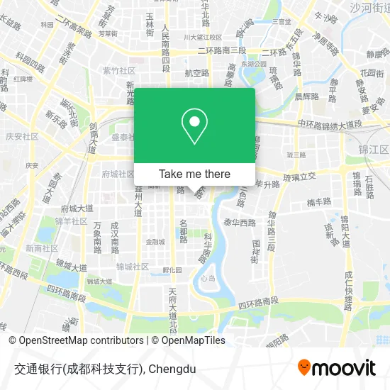 交通银行(成都科技支行) map