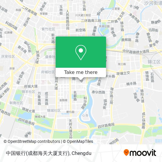 中国银行(成都海关大厦支行) map