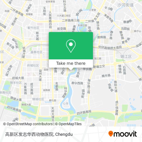 高新区发志华西动物医院 map