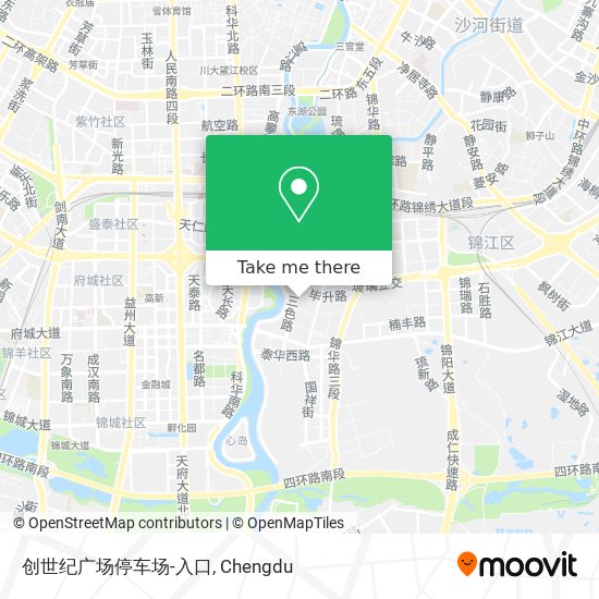 创世纪广场停车场-入口 map