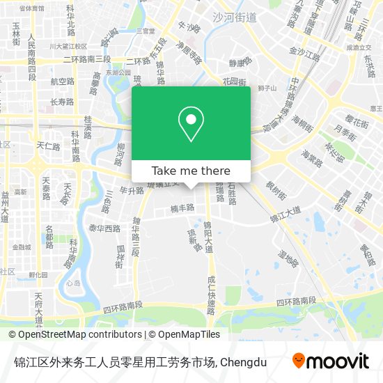 锦江区外来务工人员零星用工劳务市场 map