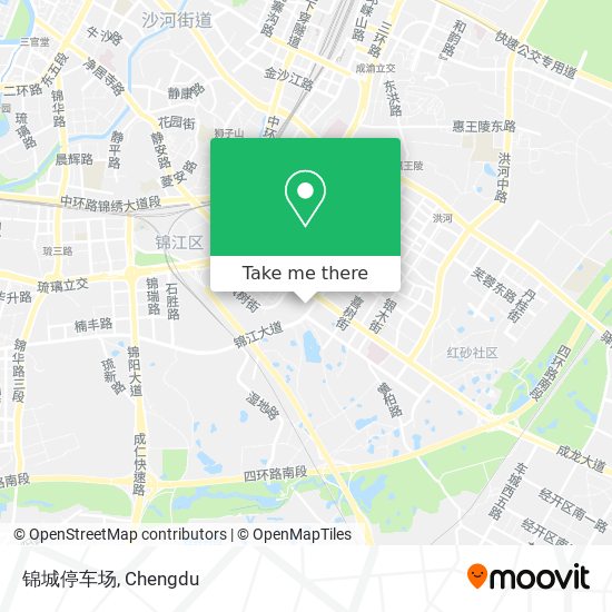 锦城停车场 map
