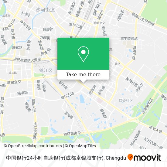 中国银行24小时自助银行(成都卓锦城支行) map