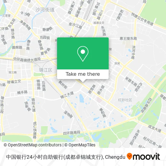 中国银行24小时自助银行(成都卓锦城支行) map