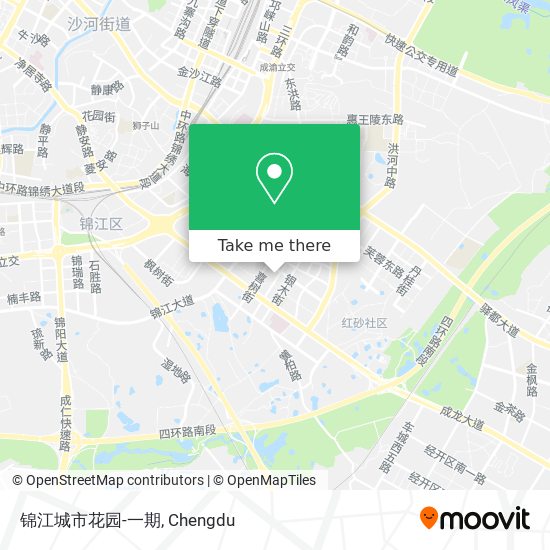 锦江城市花园-一期 map