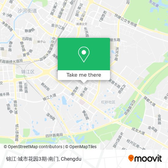 锦江·城市花园3期-南门 map