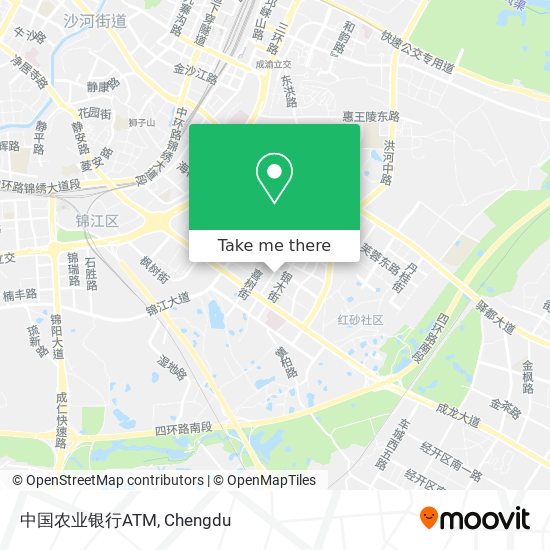 中国农业银行ATM map