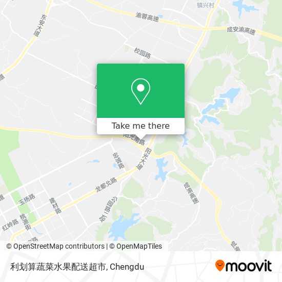 利划算蔬菜水果配送超市 map