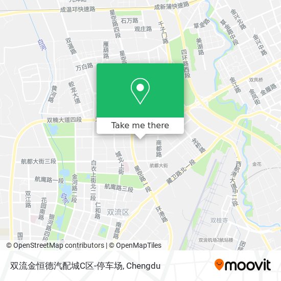 双流金恒德汽配城C区-停车场 map