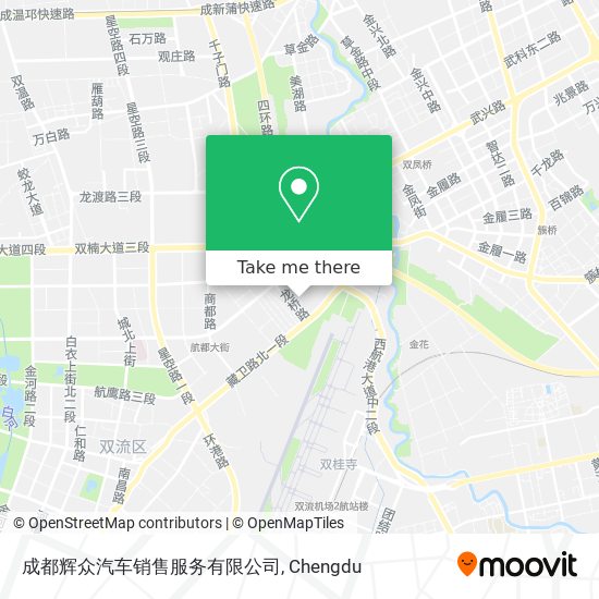 成都辉众汽车销售服务有限公司 map