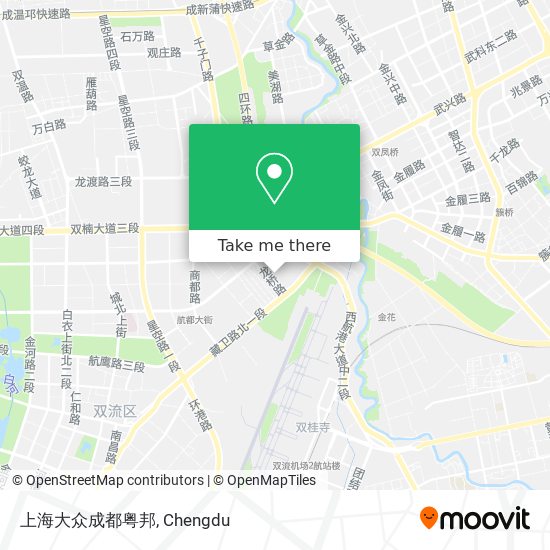 上海大众成都粤邦 map