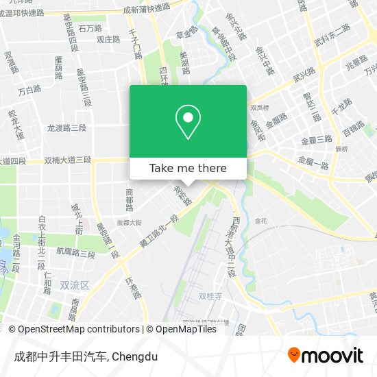 成都中升丰田汽车 map