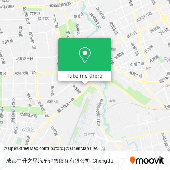 成都中升之星汽车销售服务有限公司 map