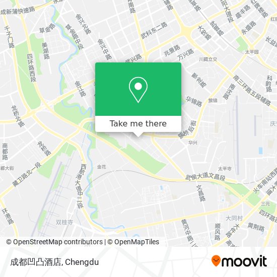 成都凹凸酒店 map