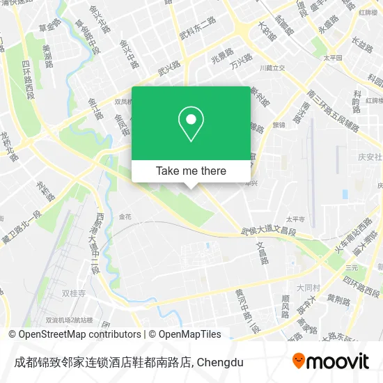 成都锦致邻家连锁酒店鞋都南路店 map