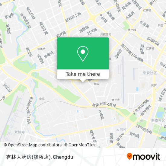 杏林大药房(簇桥店) map