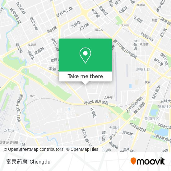 富民药房 map
