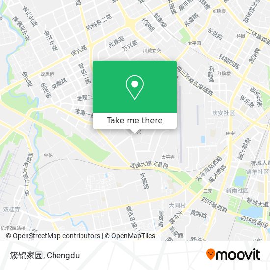 簇锦家园 map