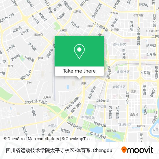 四川省运动技术学院太平寺校区-体育系 map